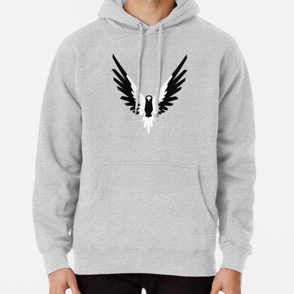 Maverick Negro-Blanco Sudadera con capucha