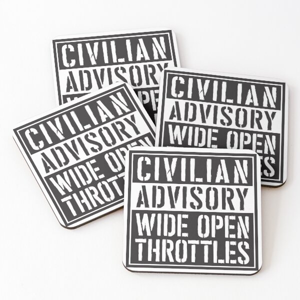 Item preview, Civilian Advisory - Wide Open Throttles designed and sold by WOTclub.