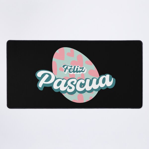 Item preview, Feliz Pascua Happy Easter Spanish text - easter egg - el huevo de Pascua designed and sold by ALLURE-minimal.
