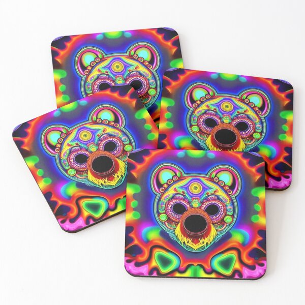 Item preview, Psychedelic Bear 9 designed and sold by Dose of Dysfunction.