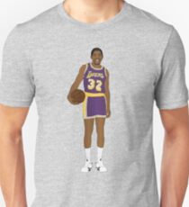 Magic Johnson Prime Showtime Lakers Behind the Back Color Texture Design Unisex T-Shirt