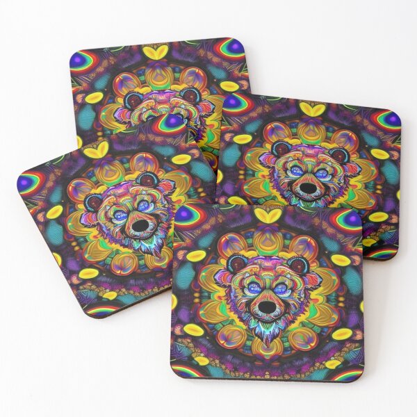 Item preview, Psychedelic Bear 11 designed and sold by Dose of Dysfunction.