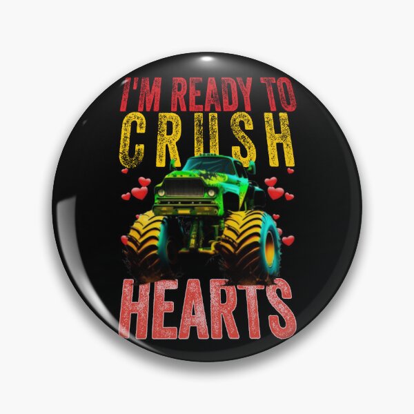 Item preview, I Crush Hearts Monster Truck Toddler Boys Valentines Day, Kids Valentines Day Monster Truck Boys Toddler I Crush Hearts designed and sold by NeboulaHamra.