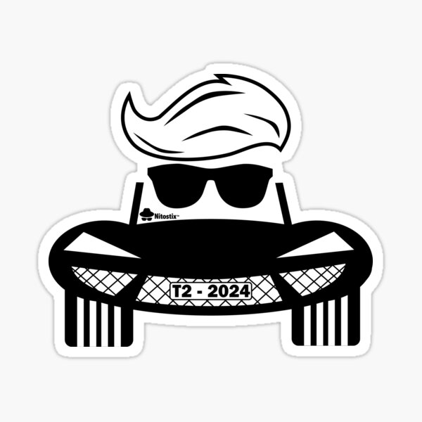Trump 2024 MAGA Sportscar Sticker
