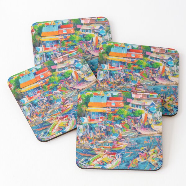 Item preview, The Liveliness of the Coastal Village - Sun-kissed Streets of Thailand designed and sold by WBP Mart.