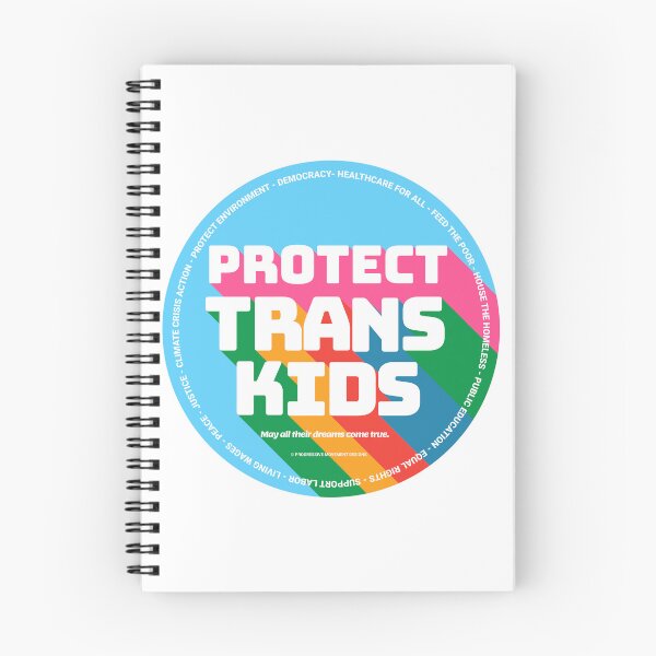 Item preview, PMD00348 Progressive Movement Designs Protect Trans Kids anti bullying message for LGBTQ progressives or ally designed and sold by ProgressiveLeft.