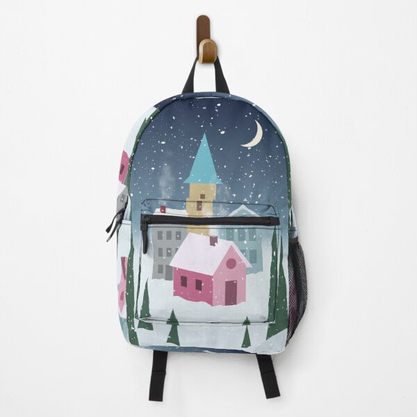 Item preview, Winter Village - Digital Illustration designed and sold by Pattokarts.