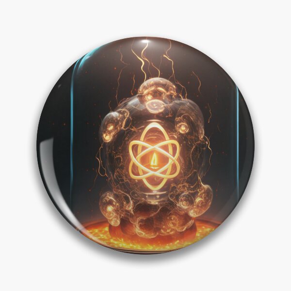 Item preview, Atomic lamp designed and sold by AI Nspiration.
