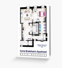Carrie Bradshaw apt. (Sex and the City movies) Greeting Card