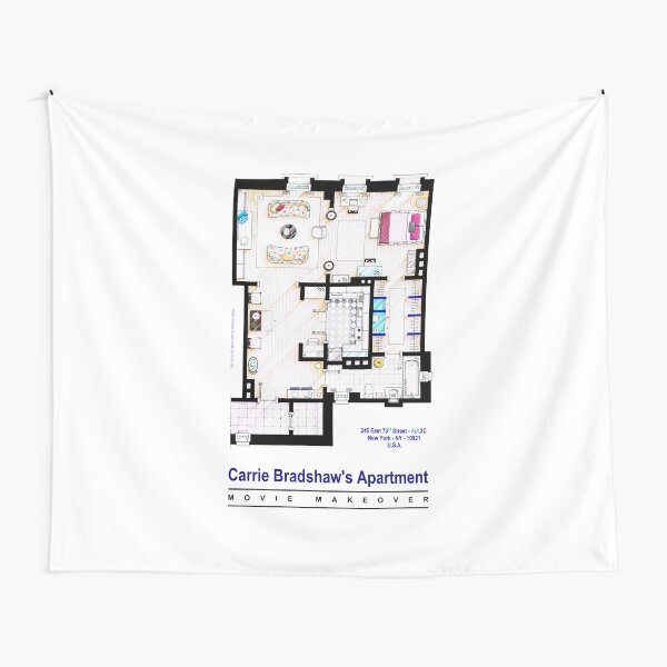 Carrie Bradshaw apt. (Sex and the City movies) Tela decorativa
