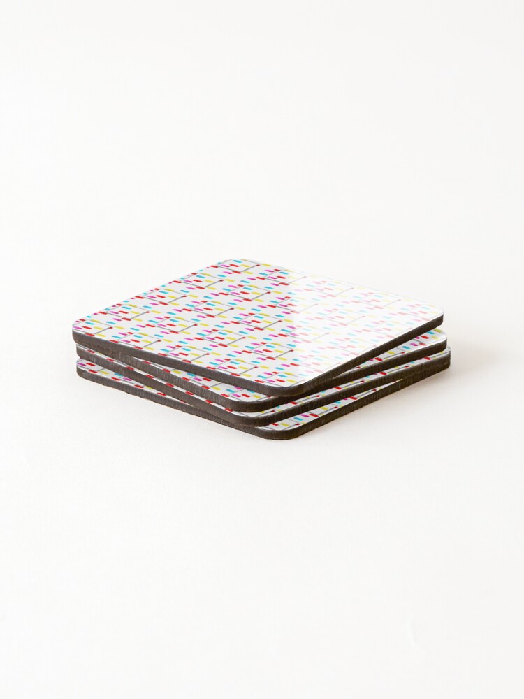 Thumbnail 4 of 5, Coasters (Set of 4), Color Highway designed and sold by patternpiper.