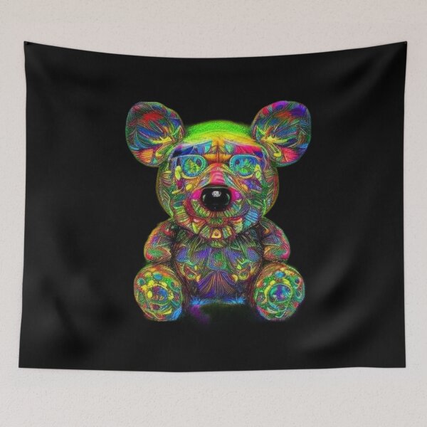 Item preview, Psychedelic Bear 13 designed and sold by Dose of Dysfunction.
