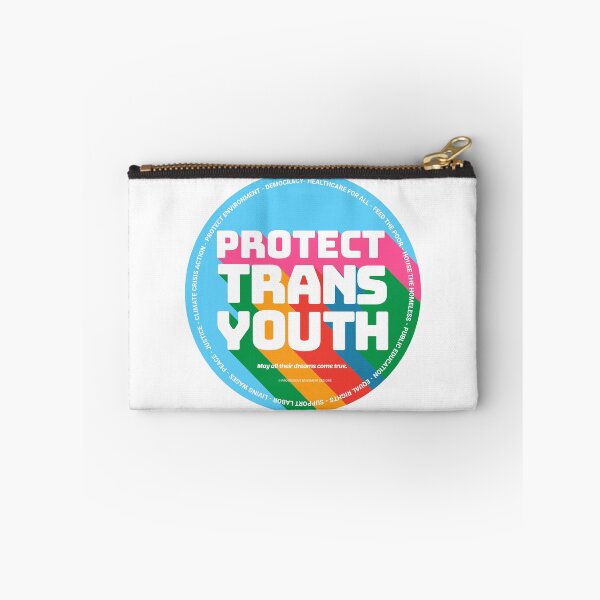 Item preview, PMD00350 Progressive Movement Designs Protect Trans Youth Kids anti bullying message for LGBTQ progressives or ally designed and sold by ProgressiveLeft.