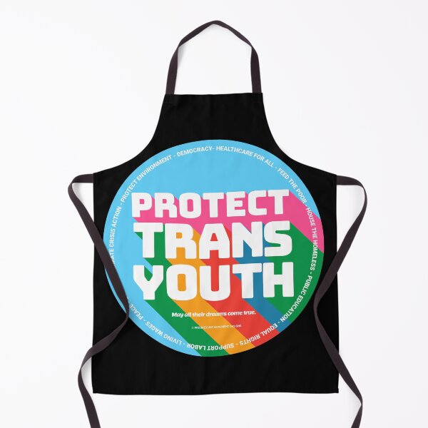 Item preview, PMD00350 Progressive Movement Designs Protect Trans Youth Kids anti bullying message for LGBTQ progressives or ally designed and sold by ProgressiveLeft.