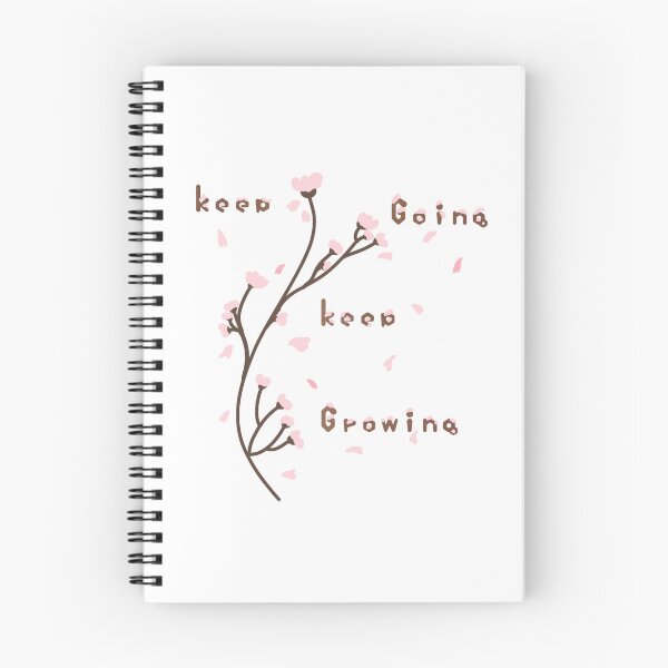 Item preview, Keep going keep growing cherry blossom petals cute art aesthetic quotes  designed and sold by Loveartse.