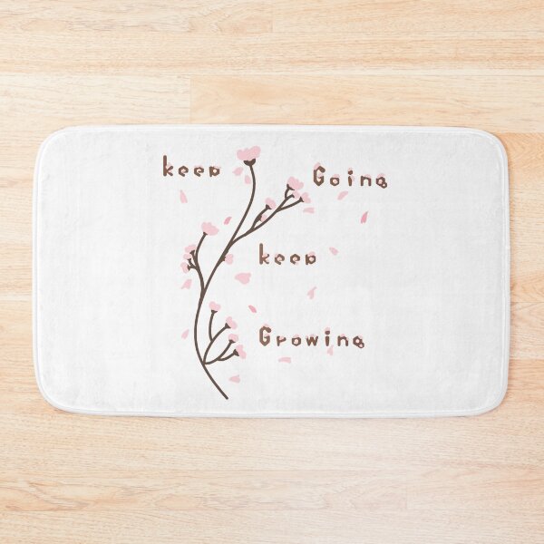 Item preview, Keep going keep growing cherry blossom petals cute art aesthetic quotes  designed and sold by Loveartse.