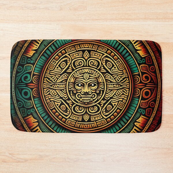Item preview, Aztec Art Pattern - Classical Mesoamerican History & Mythology designed and sold by Styrman.