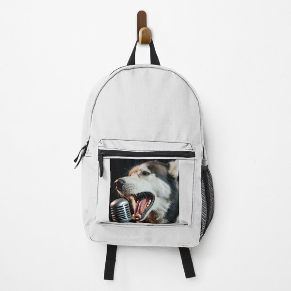 Item preview, Rock Star Siberian Husky Singing In A Microphone, Dog 15 designed and sold by LesTheArt.