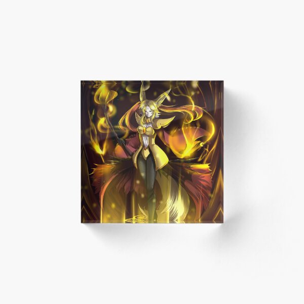 fire witch delphox Acrylic Block