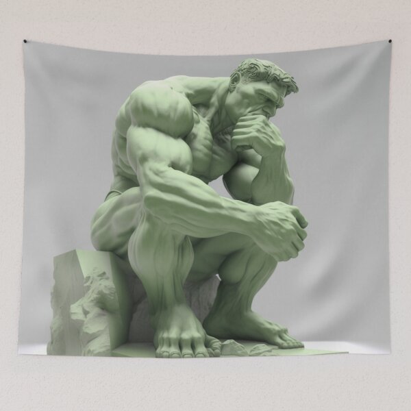 Item preview, The Green Thinker Statue designed and sold by jsebouvi.