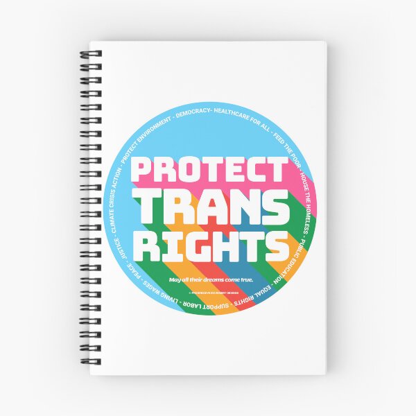Item preview, PMD00351 Progressive Movement Designs Protect Trans Rights anti bullying message for LGBTQ progressives or ally designed and sold by ProgressiveLeft.