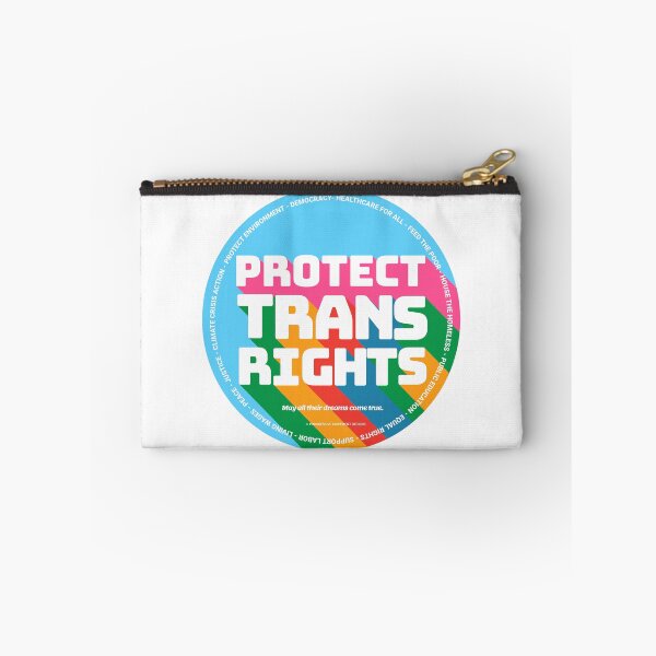 Item preview, PMD00351 Progressive Movement Designs Protect Trans Rights anti bullying message for LGBTQ progressives or ally designed and sold by ProgressiveLeft.