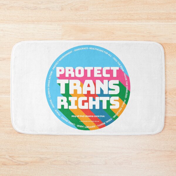 Item preview, PMD00351 Progressive Movement Designs Protect Trans Rights anti bullying message for LGBTQ progressives or ally designed and sold by ProgressiveLeft.