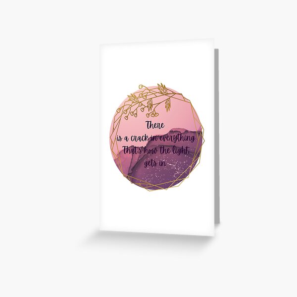 Item preview, There is a crack in everything that's how the light gets in - Leonard Cohen designed and sold by QammerWazir.