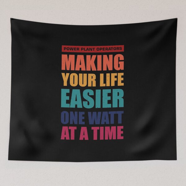Item preview, power plant operator, making your life easier one watt at a time designed and sold by Design_for_merch.