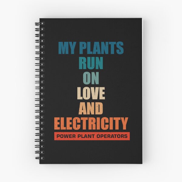 Item preview, power plant operator, My plants run on love and electricity designed and sold by Design_for_merch.