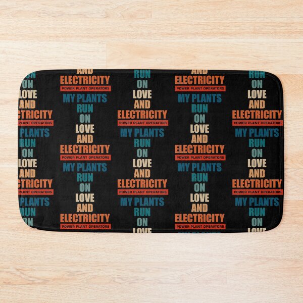 Item preview, power plant operator, My plants run on love and electricity designed and sold by Design_for_merch.
