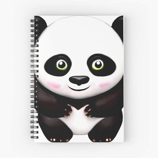 Aperçu de l'œuvre Panda de dessin animé mignon Booh # 1 créée et vendue par JuluCards.