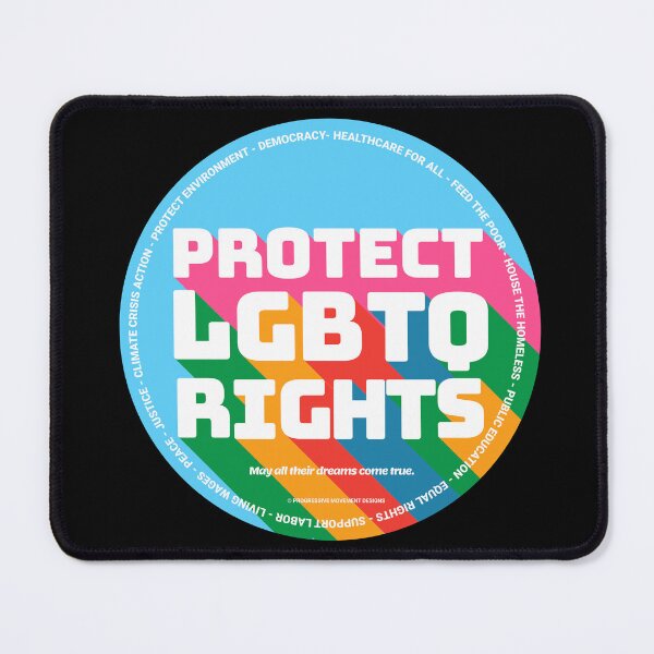 Item preview, PMD00352 Progressive Movement Designs Protect LGBTQ Rights anti bullying message for LGBTQ progressives or ally designed and sold by ProgressiveLeft.