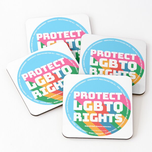 Item preview, PMD00352 Progressive Movement Designs Protect LGBTQ Rights anti bullying message for LGBTQ progressives or ally designed and sold by ProgressiveLeft.