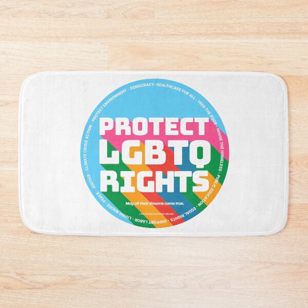 Item preview, PMD00352 Progressive Movement Designs Protect LGBTQ Rights anti bullying message for LGBTQ progressives or ally designed and sold by ProgressiveLeft.