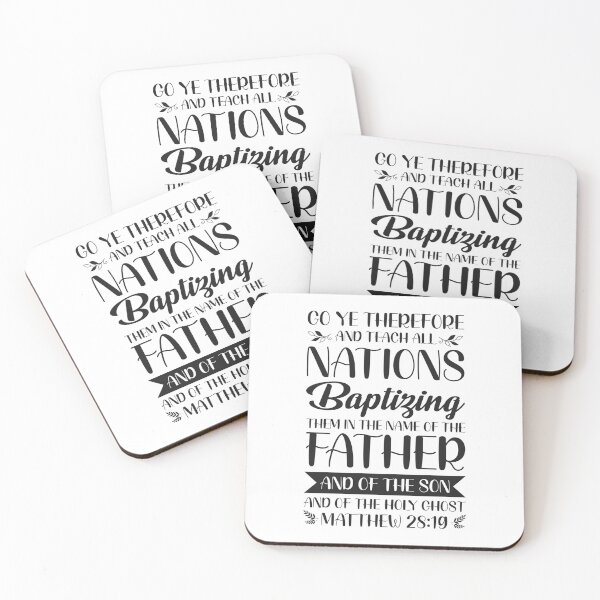 Item preview, Matthew 28:19  - Inspirational Christian Quotes designed and sold by catholicquotes.