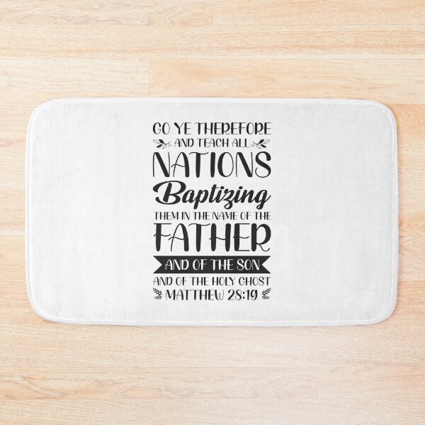 Item preview, Matthew 28:19  - Inspirational Christian Quotes designed and sold by catholicquotes.
