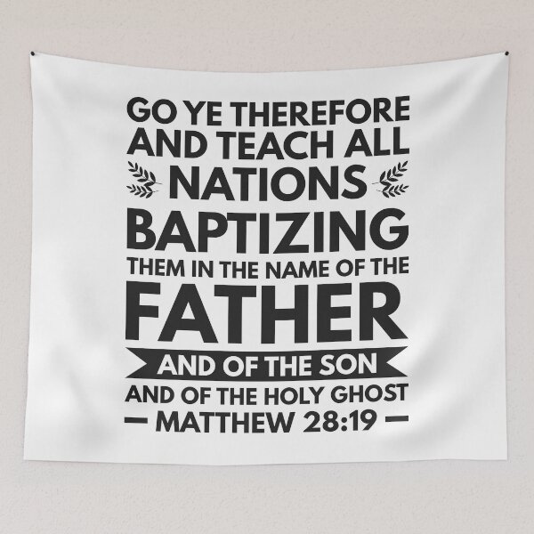 Item preview, Matthew 28:19  - Inspirational Christian Quotes designed and sold by catholicquotes.