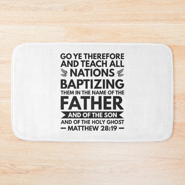 Item preview, Matthew 28:19  - Inspirational Christian Quotes designed and sold by catholicquotes.