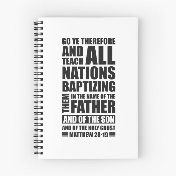 Item preview, Matthew 28:19  - Inspirational Christian Quotes designed and sold by catholicquotes.