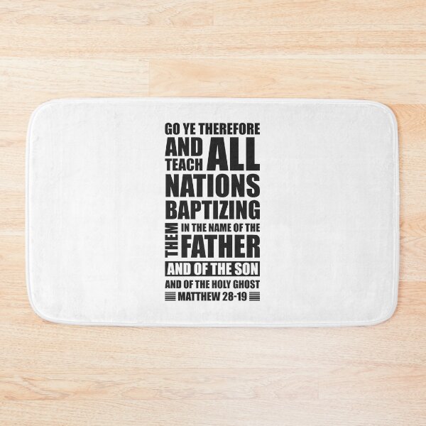 Item preview, Matthew 28:19  - Inspirational Christian Quotes designed and sold by catholicquotes.