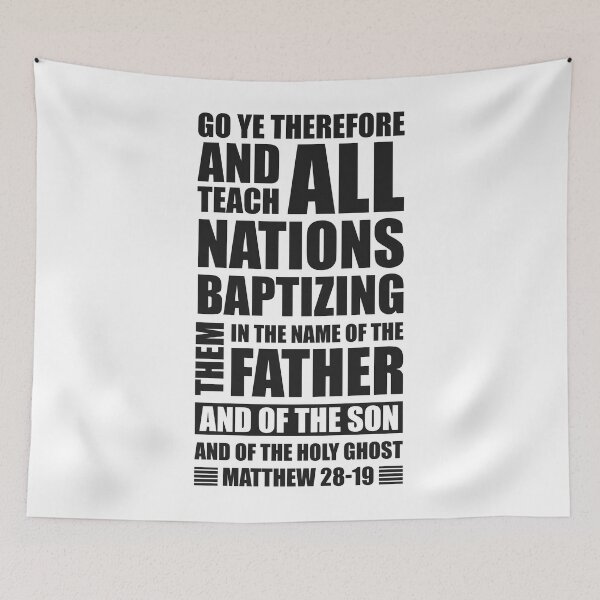 Item preview, Matthew 28:19  - Inspirational Christian Quotes designed and sold by catholicquotes.