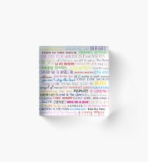 sing! Acrylic Block