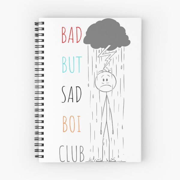 Item preview, bad but sad boi club designed and sold by Innovativeartco ⭐⭐⭐⭐⭐(12k).