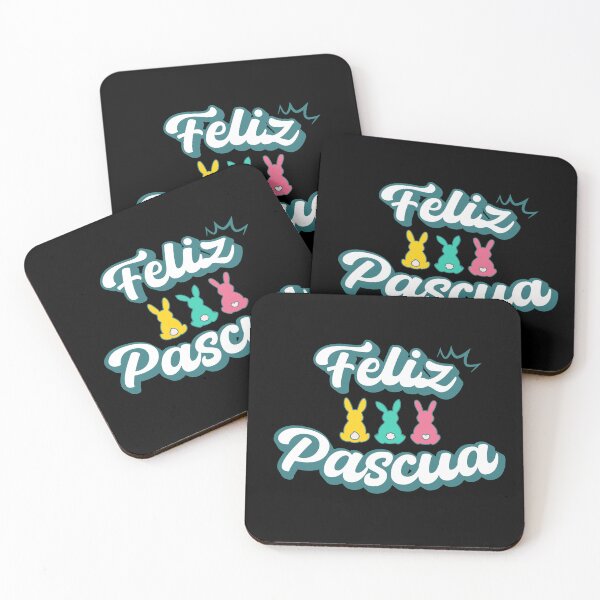 Item preview, Feliz Pascua Happy Easter Spanish text designed and sold by ALLURE-minimal.