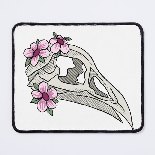 Item preview, Flowered Bird Skull designed and sold by Ash Antonakis.