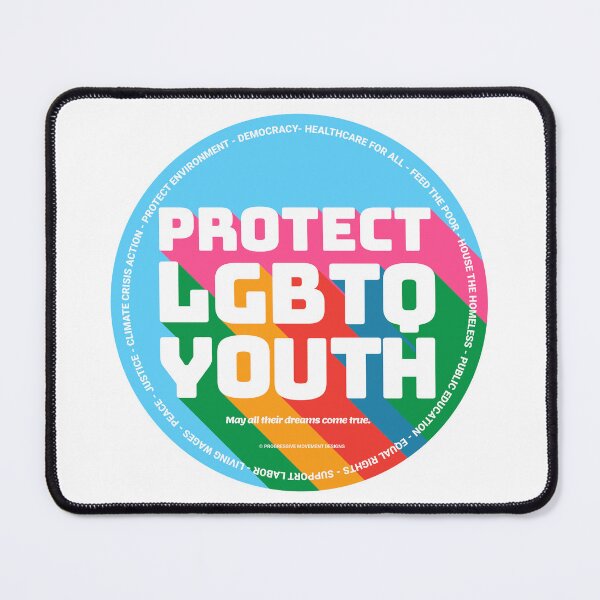 Artikelvorschau, PMD00349 Progressive Movement Designs Protect LGBTQ Youth Kids Anti-Mobbing-Botschaft für LGBTQ-Progressive oder Verbündete entworfen und verkauft von ProgressiveLeft.