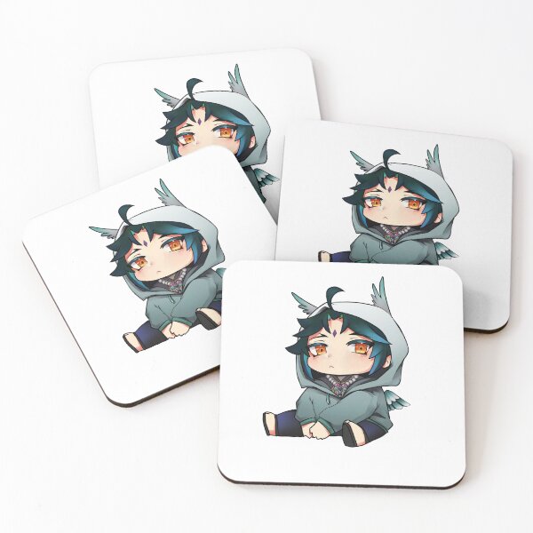 Item preview, Turquoise Xiao hoodie chibi designed and sold by Demakusan.