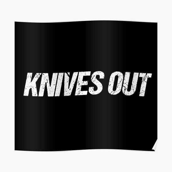 Knives Out Logo Poster | ubicaciondepersonas.cdmx.gob.mx