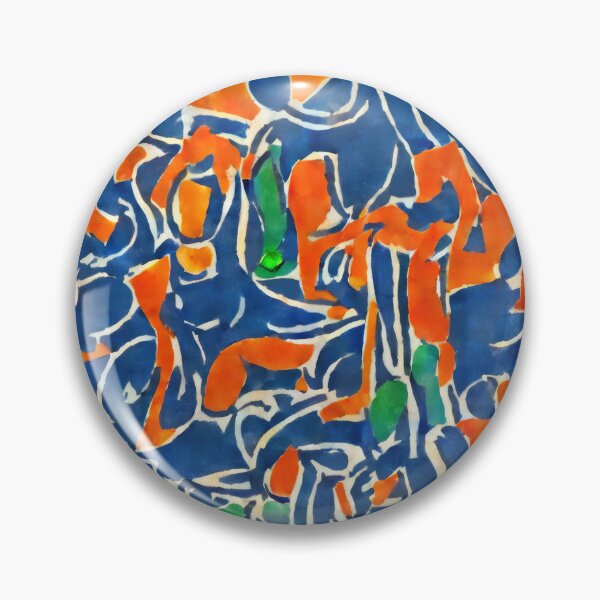 Item preview, Orange and Blue Matisse Inspired Figures designed and sold by bryanchvzz.